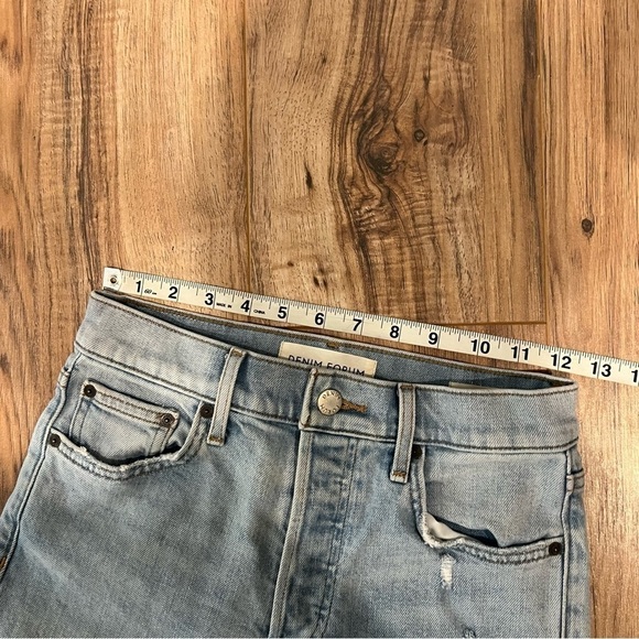 Aritzia Denim Forum The Yoko High Rise Slim denim cut-off shorts - Picture 6 of 10